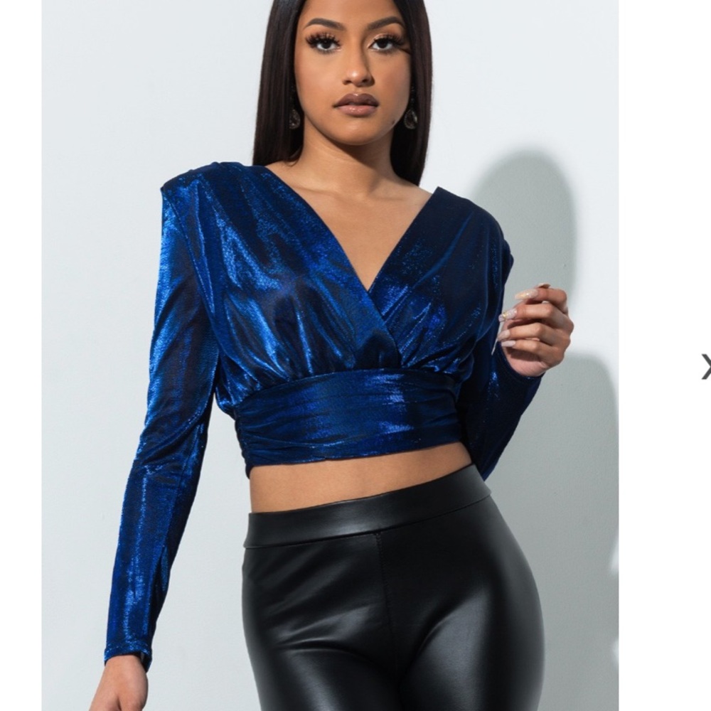 Metallic Crop Top